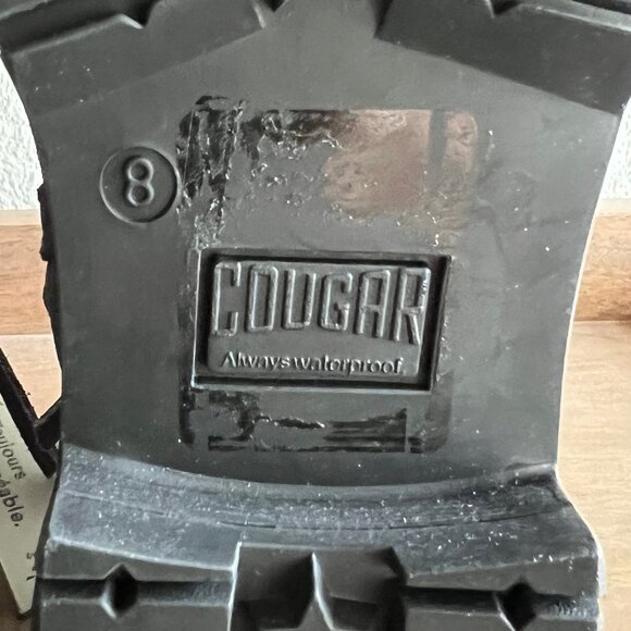 COUGAR Kendal Grey Suede Boots w/ Faux Fur Trim Sz. 8 NEW - Picture 10 of 10